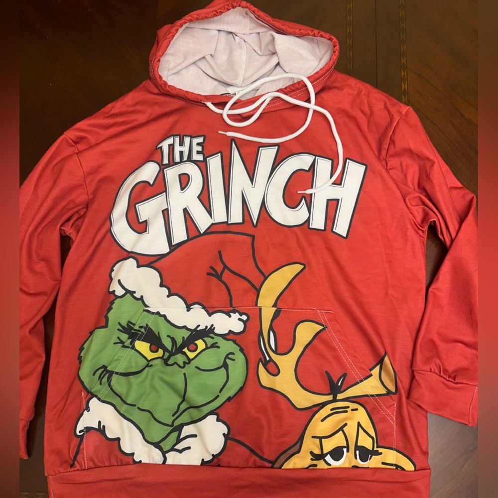 Red Grinch Graphic Hoodie